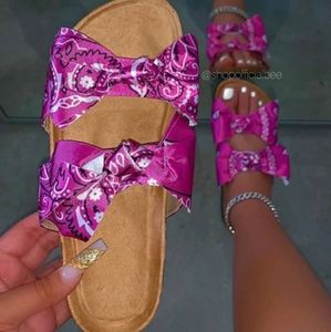 Bandana print slip ins